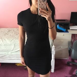 Black t shirt dress